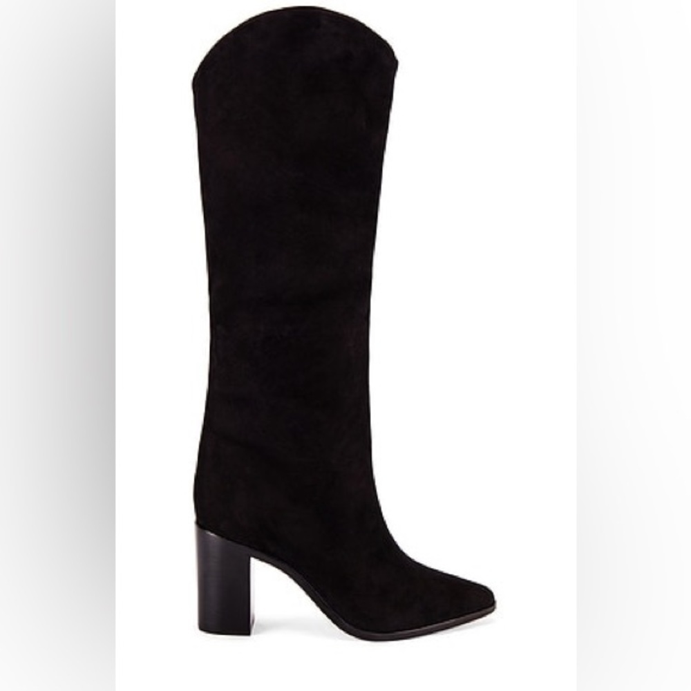NWOB Black Schutz Analeah Suede Boots Sz-8.5 - Picture 1 of 6